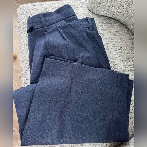 Banana Republic High Waisted Wide Leg Italian Marino Pant in Indigo (NWT) - Picture 4 of 8